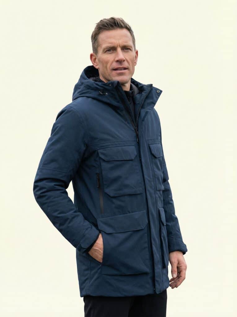 Marten – Funktionsbekleidung Ganzkörper, lockere Pose