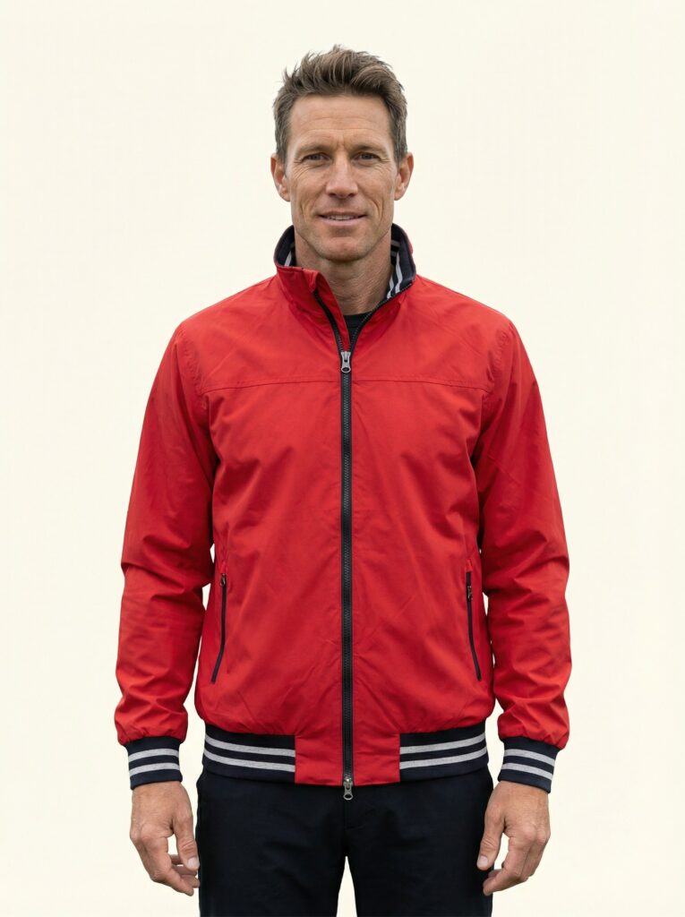 Malte – Blouson an Person, Oberkörper frontal, geschlossen