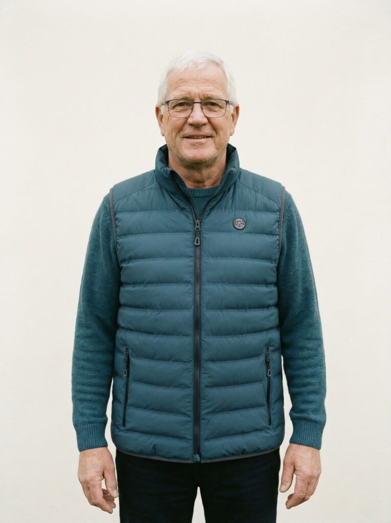 Max – Herren an Person, Oberkörper frontal, geschlossen