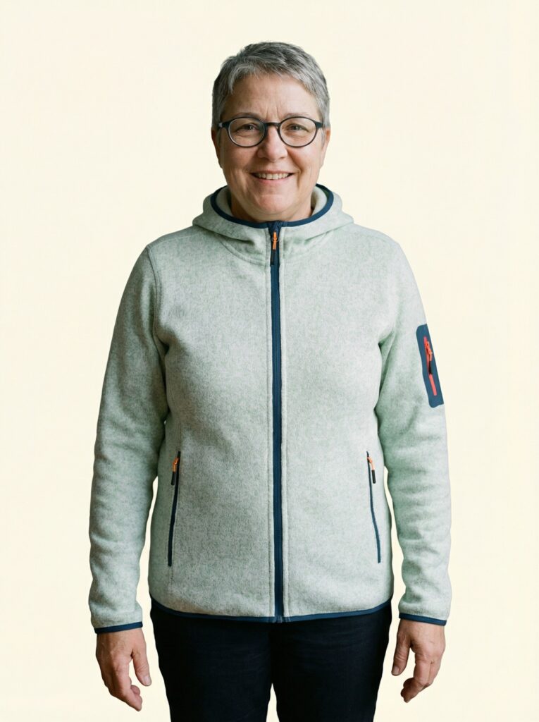 Lotte – Damen an Person, Oberkörper frontal, geschlossen