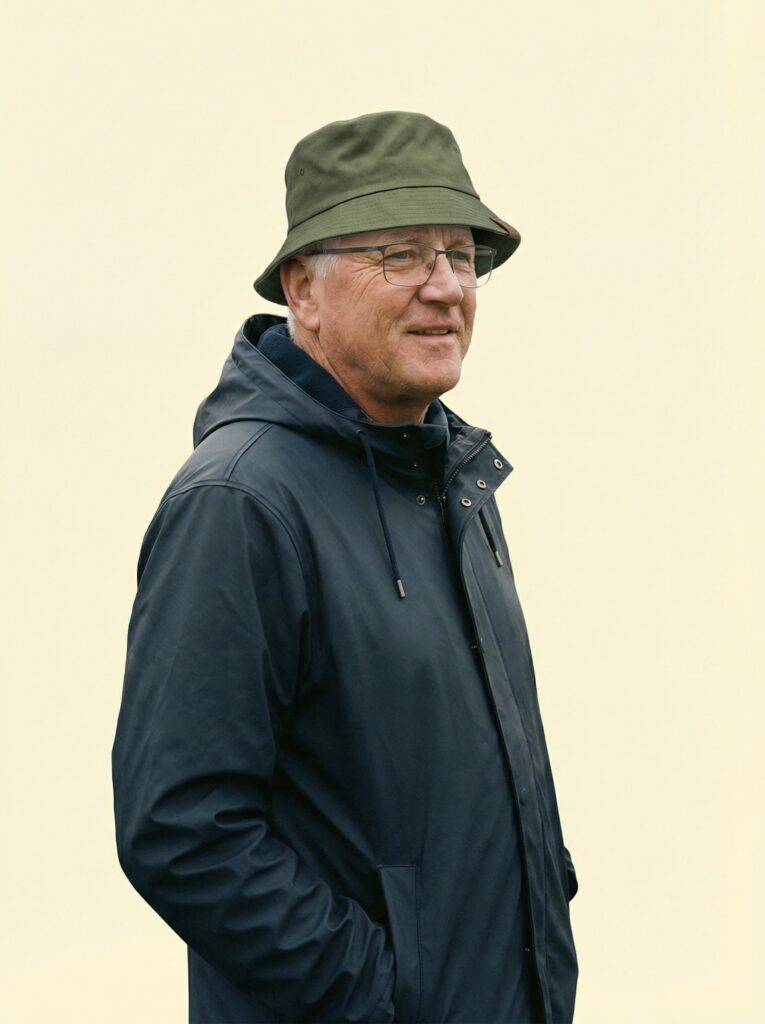 Bucket Muetze [Digital] – Baumwolltwill Ganzkörper, lockere Pose